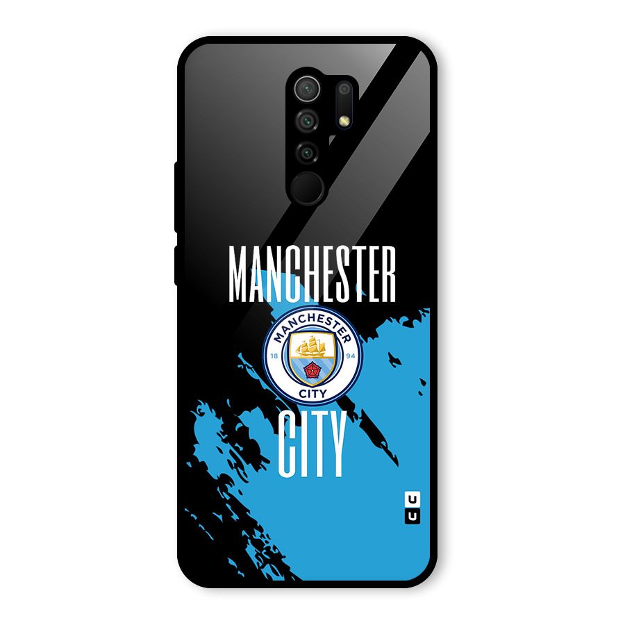 Abstract Manchester Glass Back Case for Poco M2