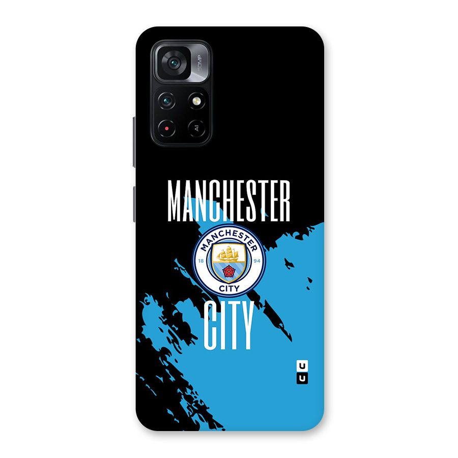 Abstract Manchester Glass Back Case for Poco M4 Pro 5G