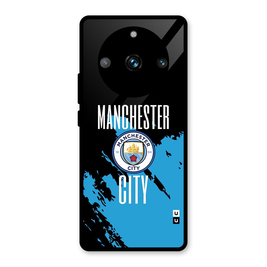 Abstract Manchester Glass Back Case for Realme 11 Pro Plus