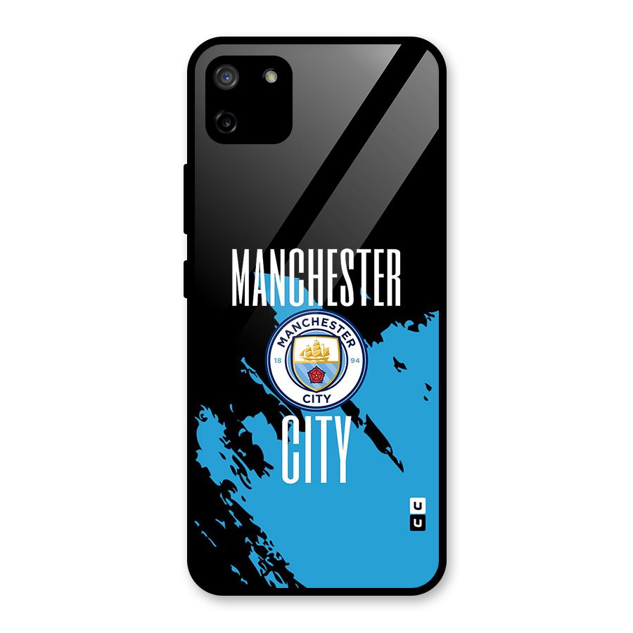 Abstract Manchester Glass Back Case for Realme C11