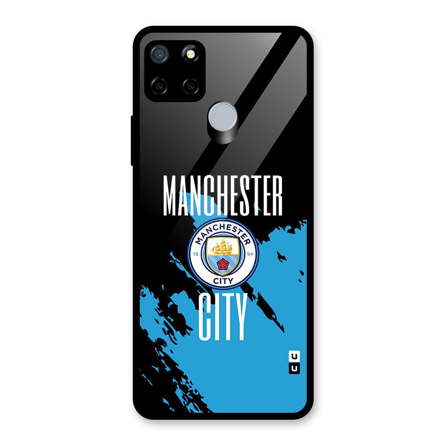 Abstract Manchester Glass Back Case for Realme C12