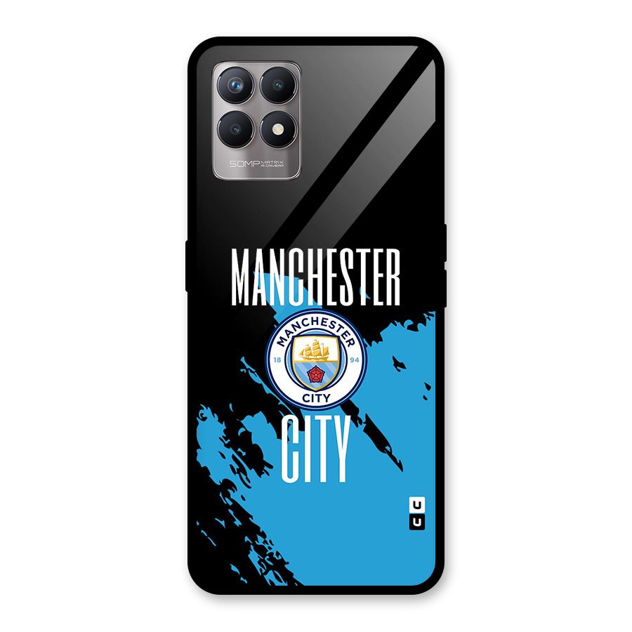 Abstract Manchester Glass Back Case for Realme Narzo 50