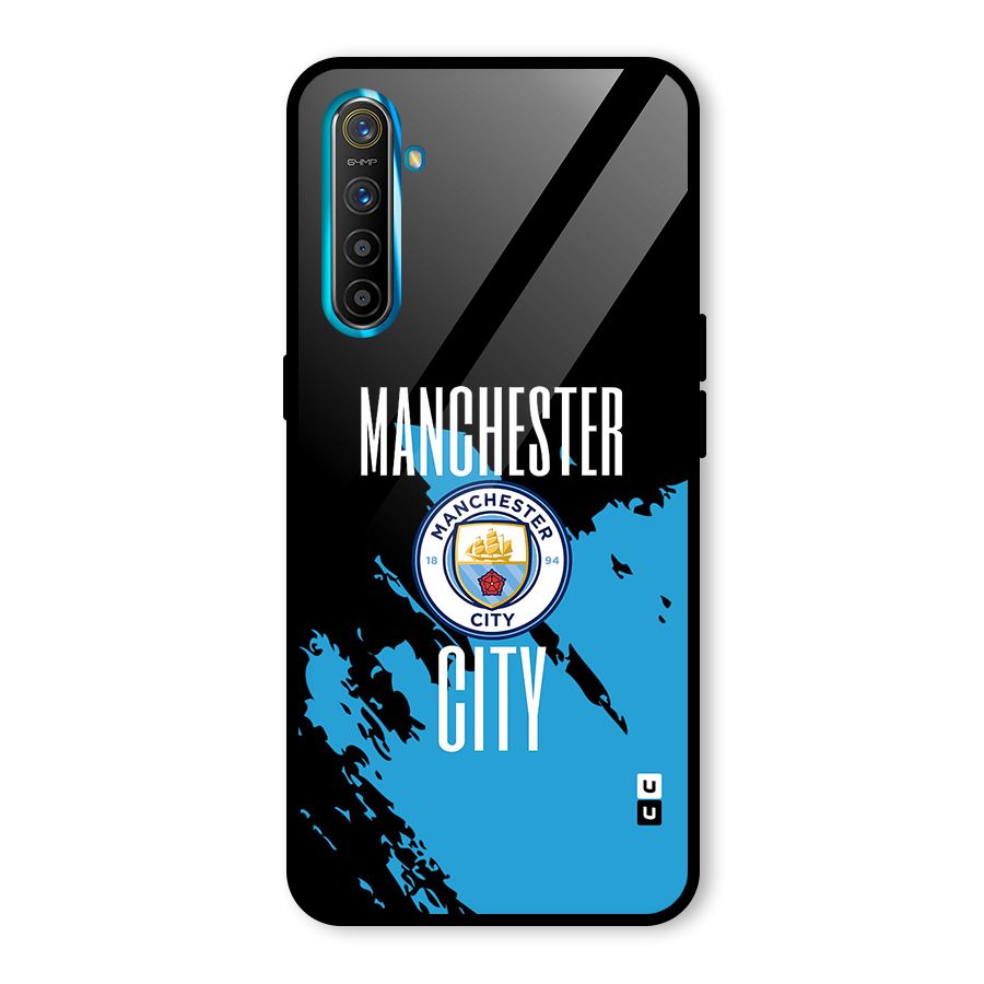 Abstract Manchester Glass Back Case for Realme X2