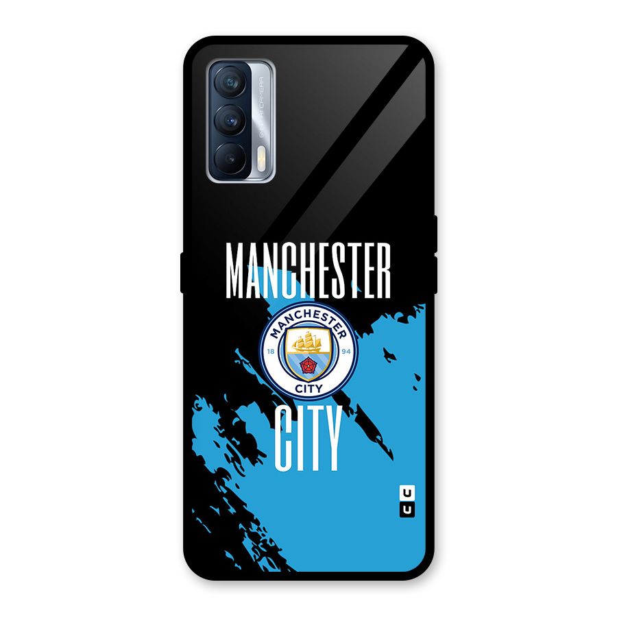 Abstract Manchester Glass Back Case for Realme X7