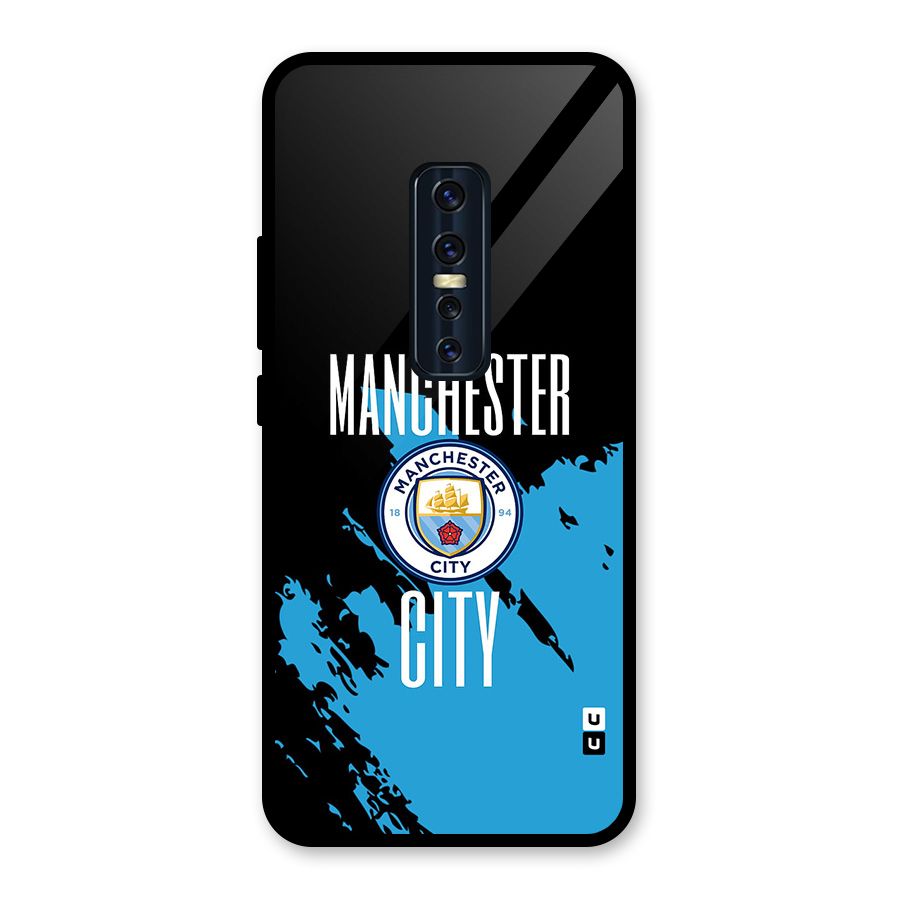 Abstract Manchester Glass Back Case for Vivo V17 Pro