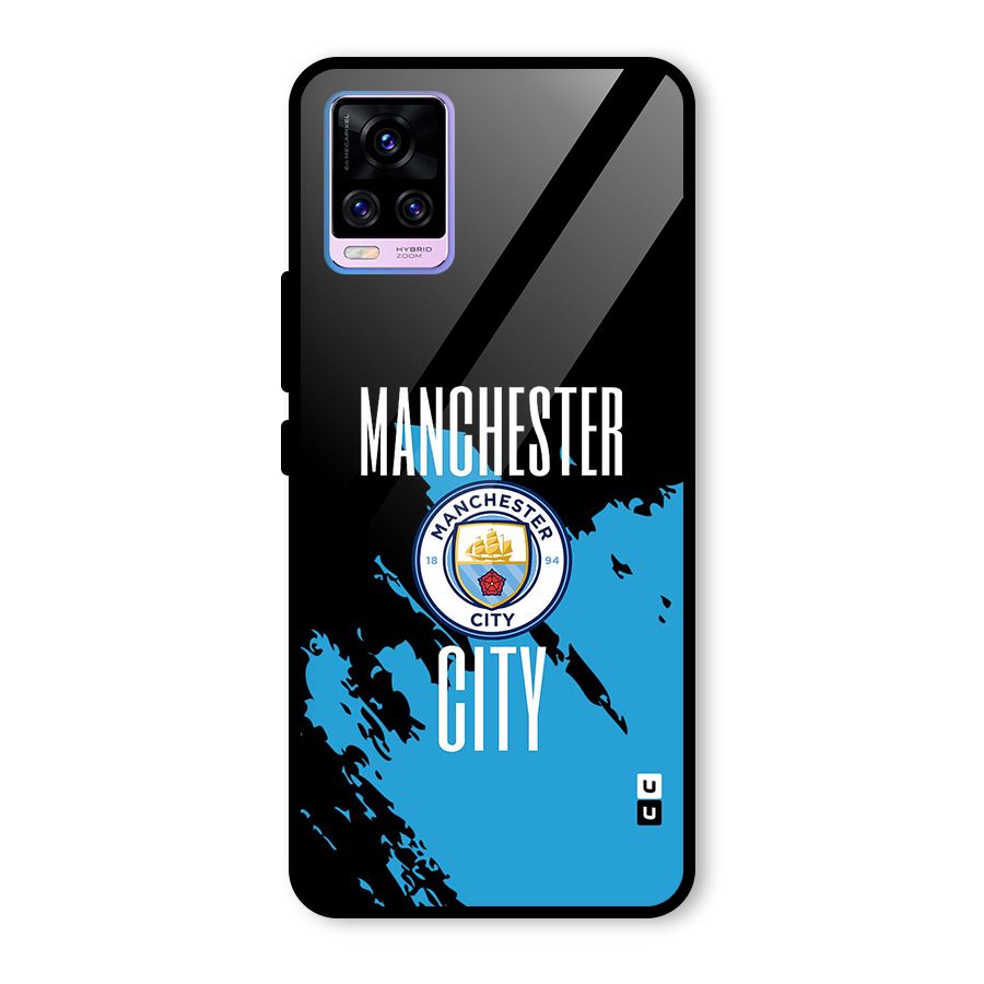 Abstract Manchester Glass Back Case for Vivo V20 Pro