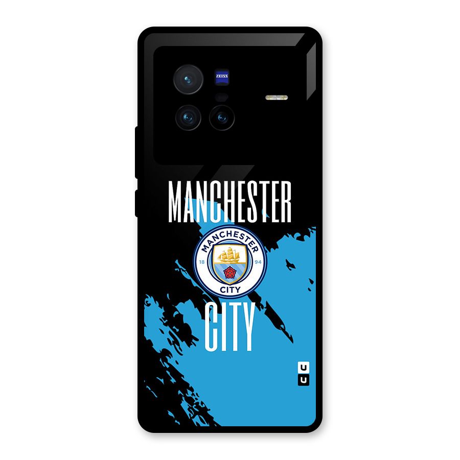 Abstract Manchester Glass Back Case for Vivo X80