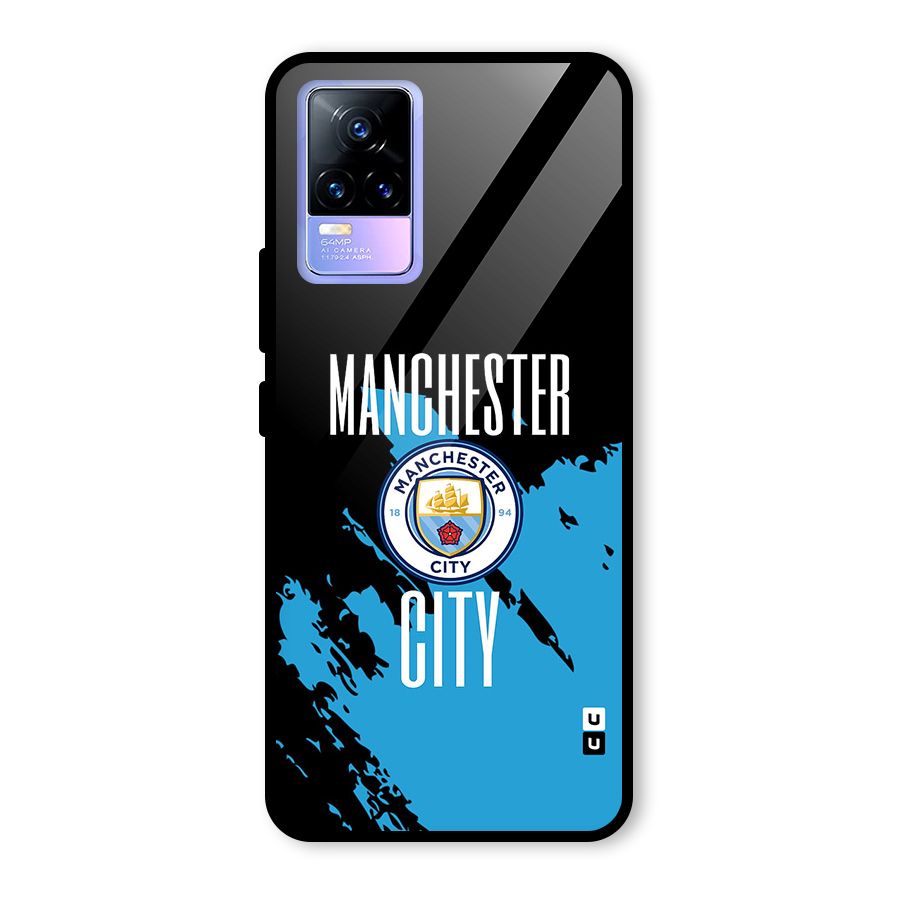 Abstract Manchester Glass Back Case for Vivo Y73