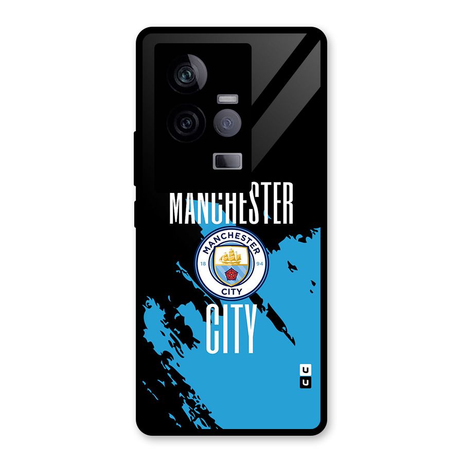 Abstract Manchester Glass Back Case for Vivo iQOO 11 5G