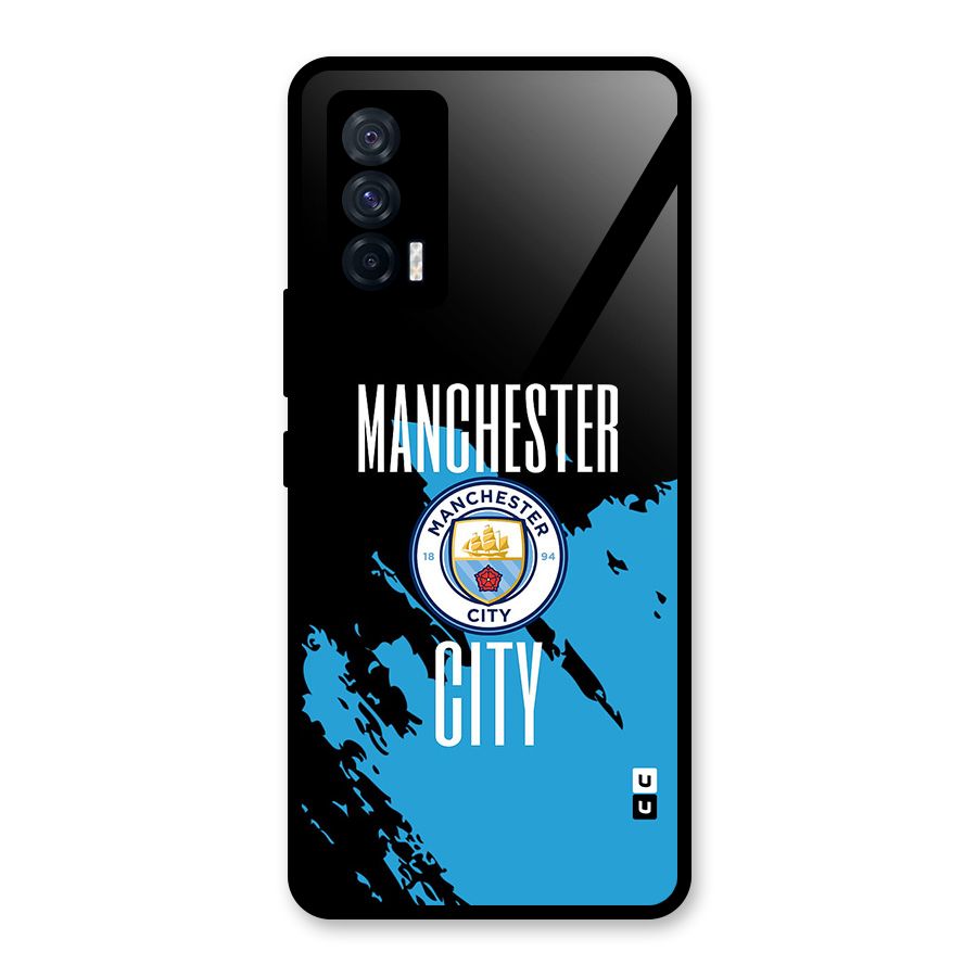 Abstract Manchester Glass Back Case for Vivo iQOO 7 5G