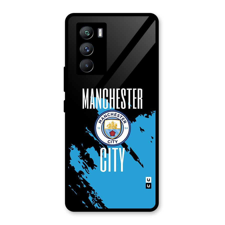 Abstract Manchester Glass Back Case for Vivo iQOO 9 SE