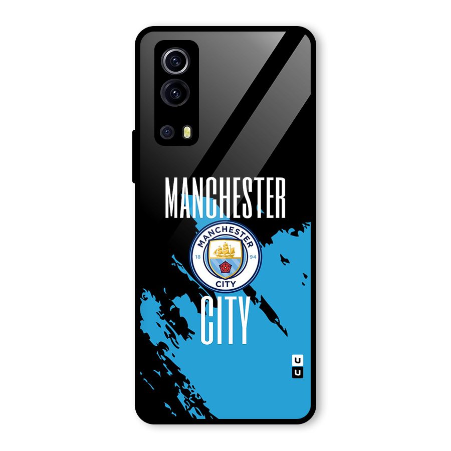Abstract Manchester Glass Back Case for Vivo iQOO Z3