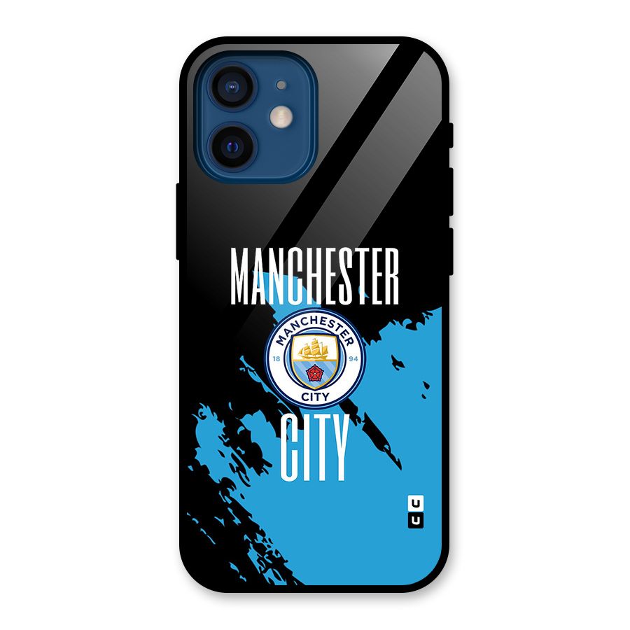 Abstract Manchester Glass Back Case for iPhone 12 Mini