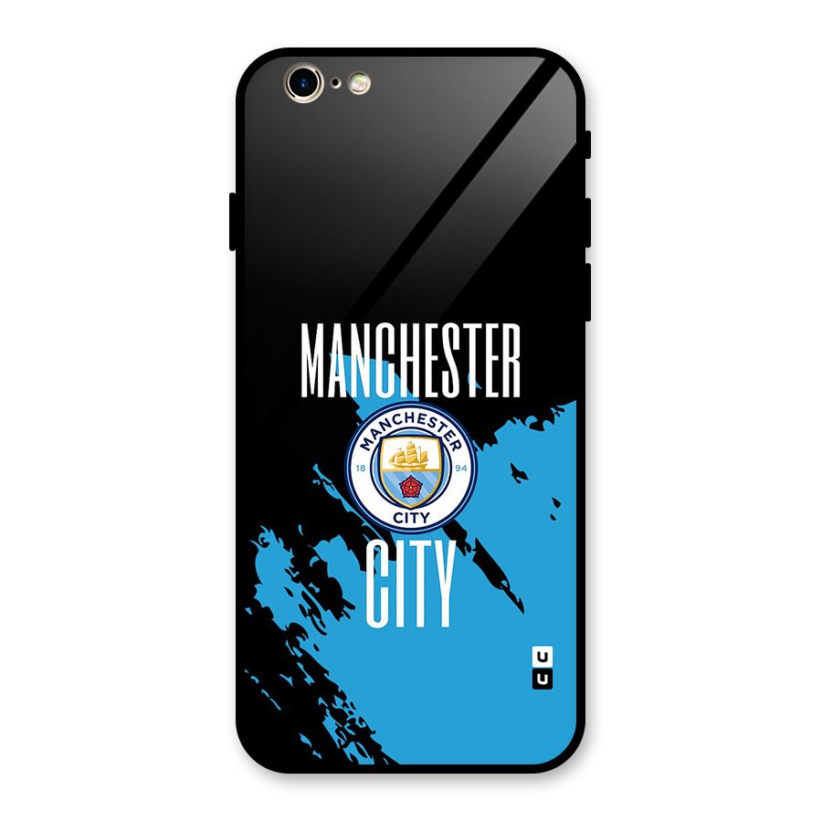 Abstract Manchester Glass Back Case for iPhone 6 6S