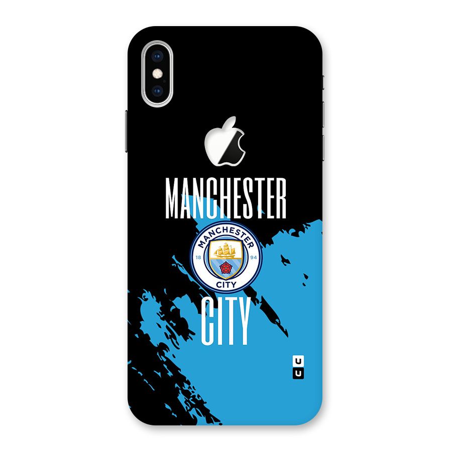 Abstract Manchester Back Case for iPhone XS Max Apple Cut