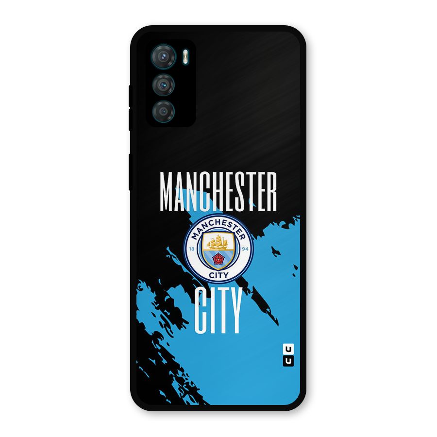 Abstract Manchester Metal Back Case for Moto G42