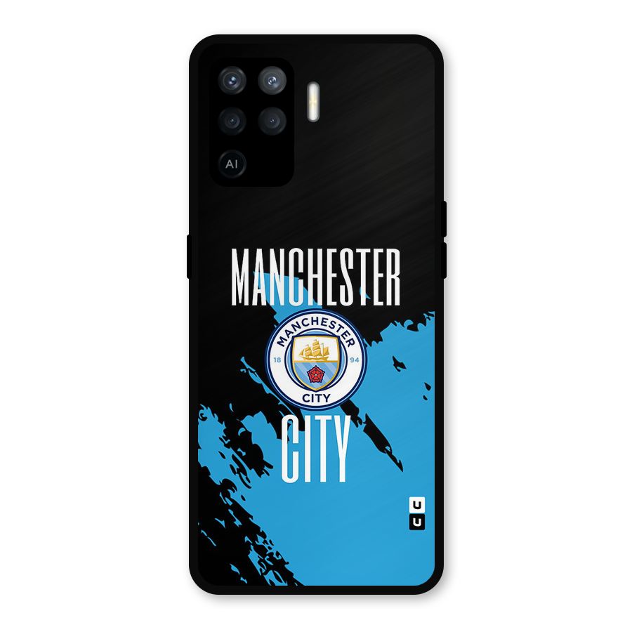 Abstract Manchester Metal Back Case for Oppo F19 Pro