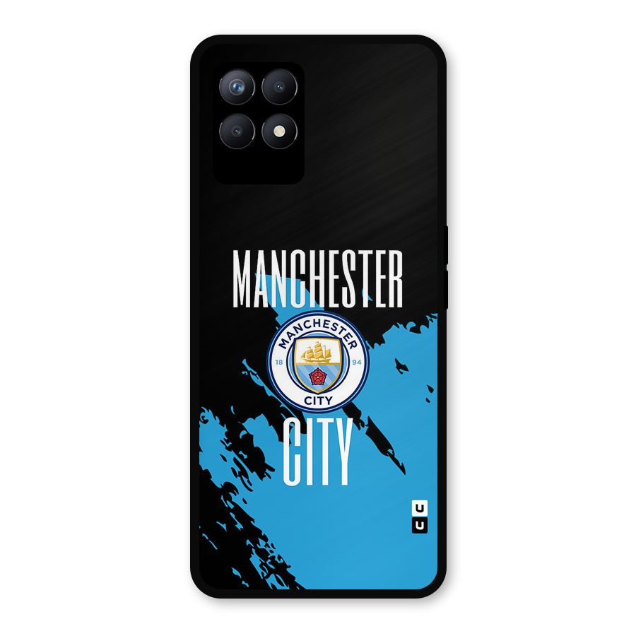Abstract Manchester Metal Back Case for Realme Narzo 50