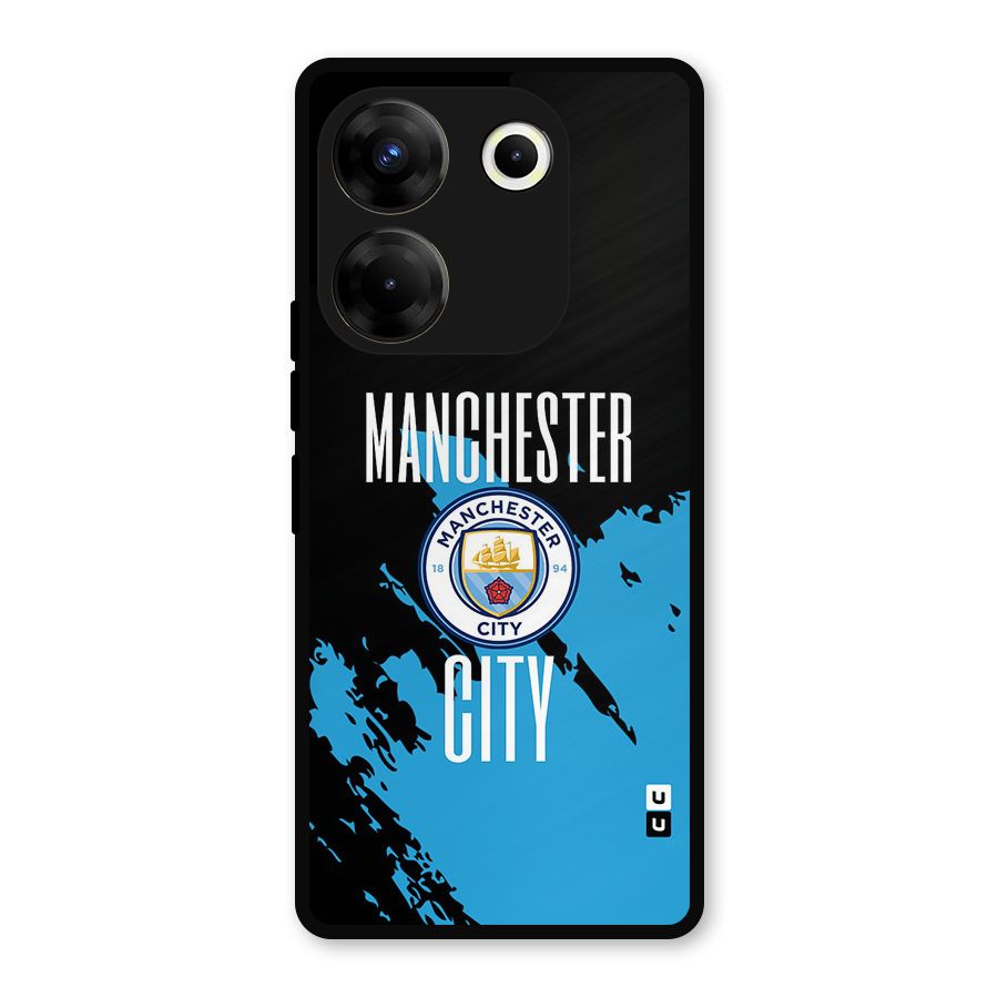 Abstract Manchester Metal Back Case for Tecno Camon 20 Pro