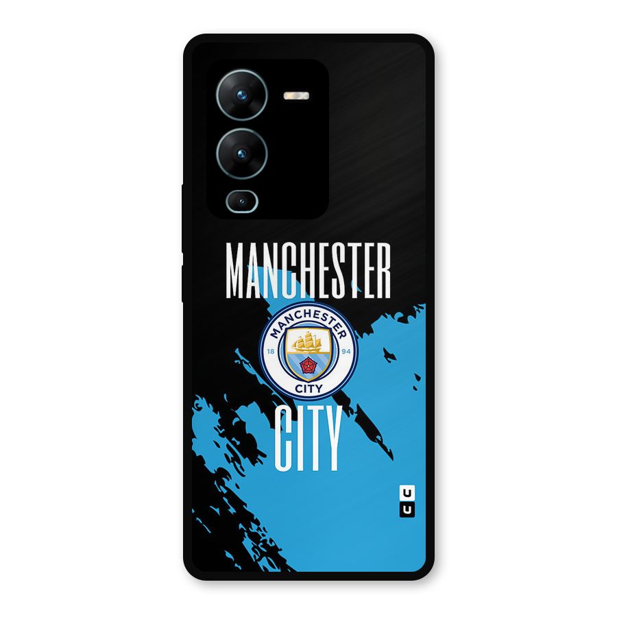 Abstract Manchester Metal Back Case for Vivo V25 Pro