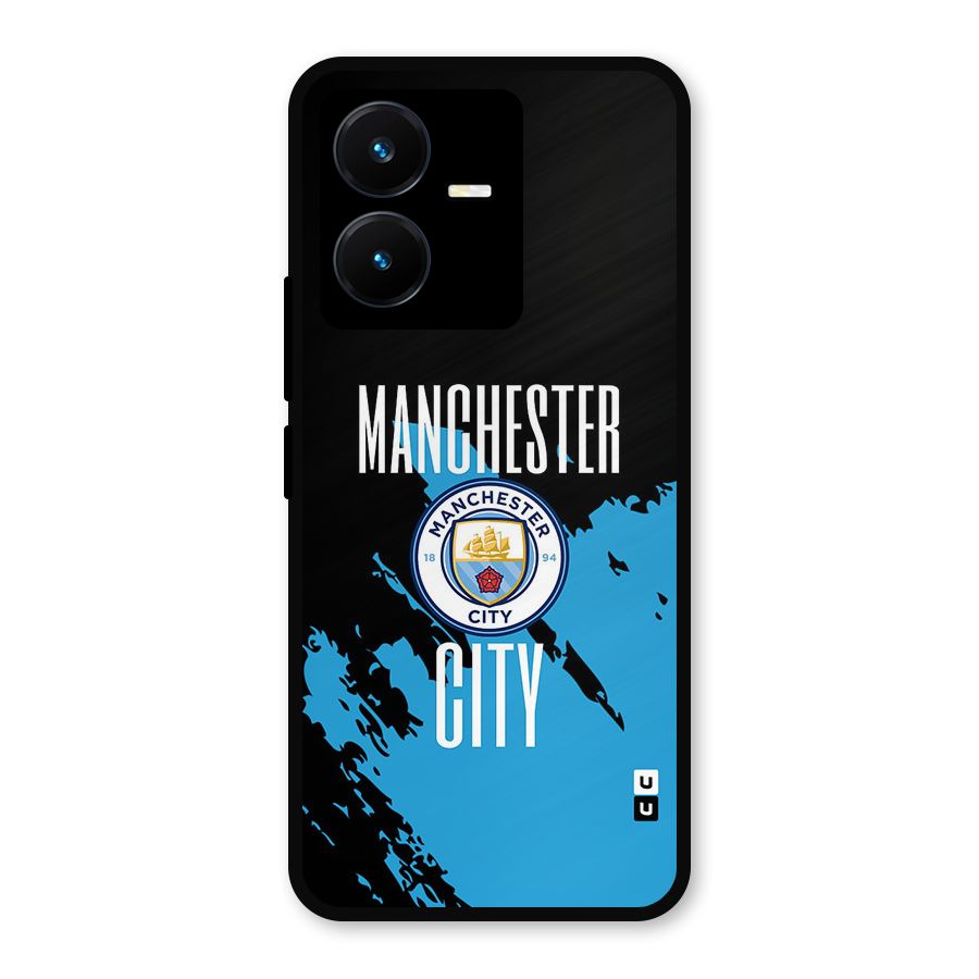 Abstract Manchester Metal Back Case for Vivo Y22