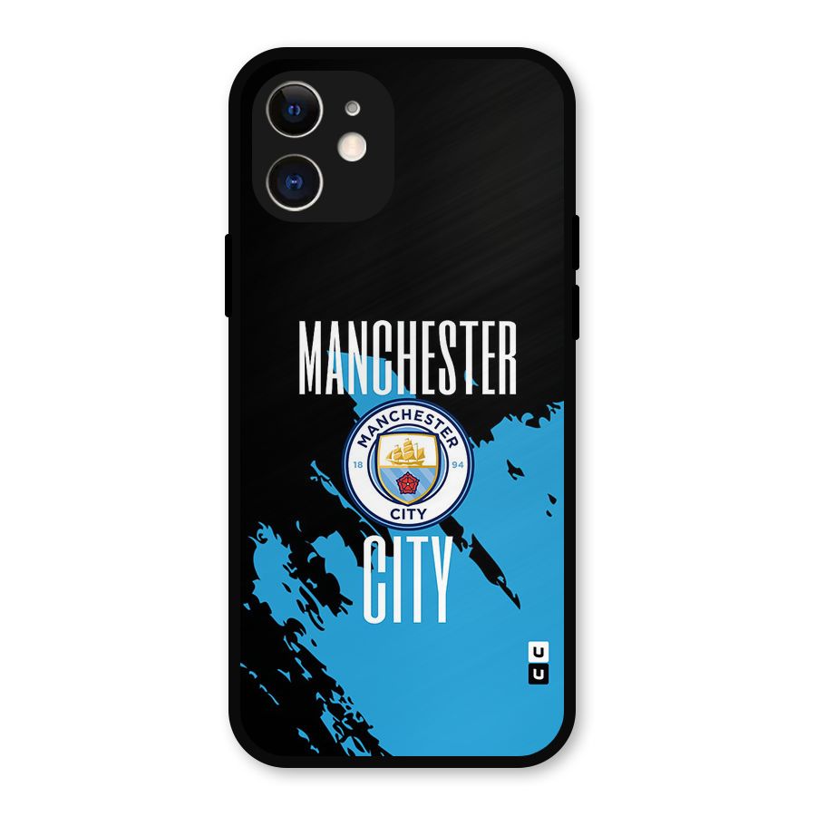 Abstract Manchester Metal Back Case for iPhone 12