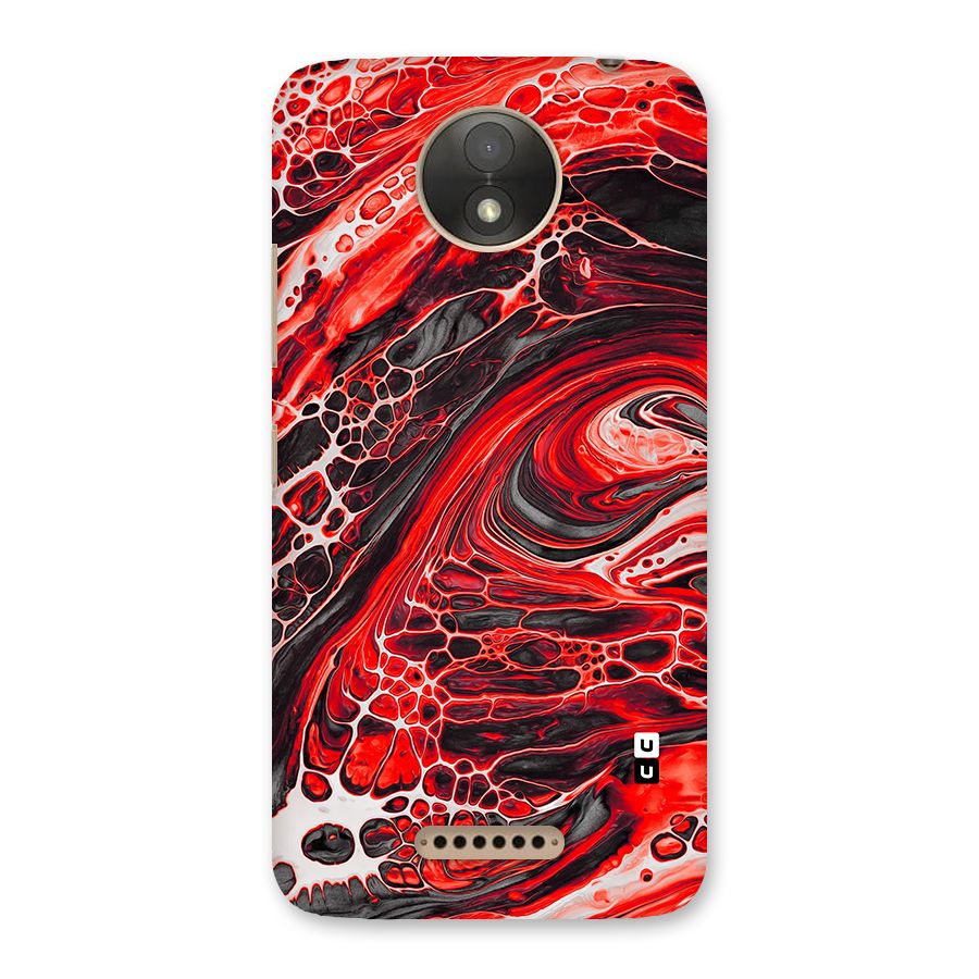 Abstract Pattern Gradient Marbled Back Case for Moto C Plus