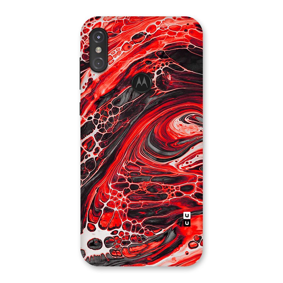 Abstract Pattern Gradient Marbled Back Case for Motorola One Power