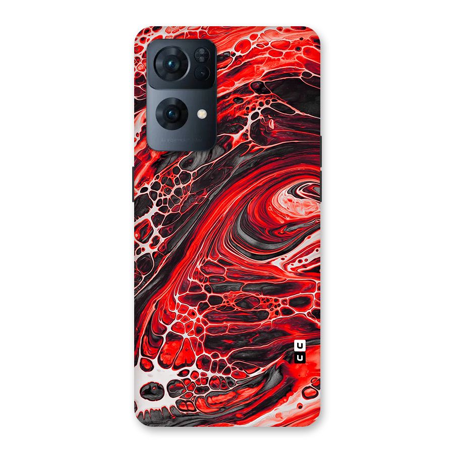 Abstract Pattern Gradient Marbled Back Case for Oppo Reno7 Pro 5G