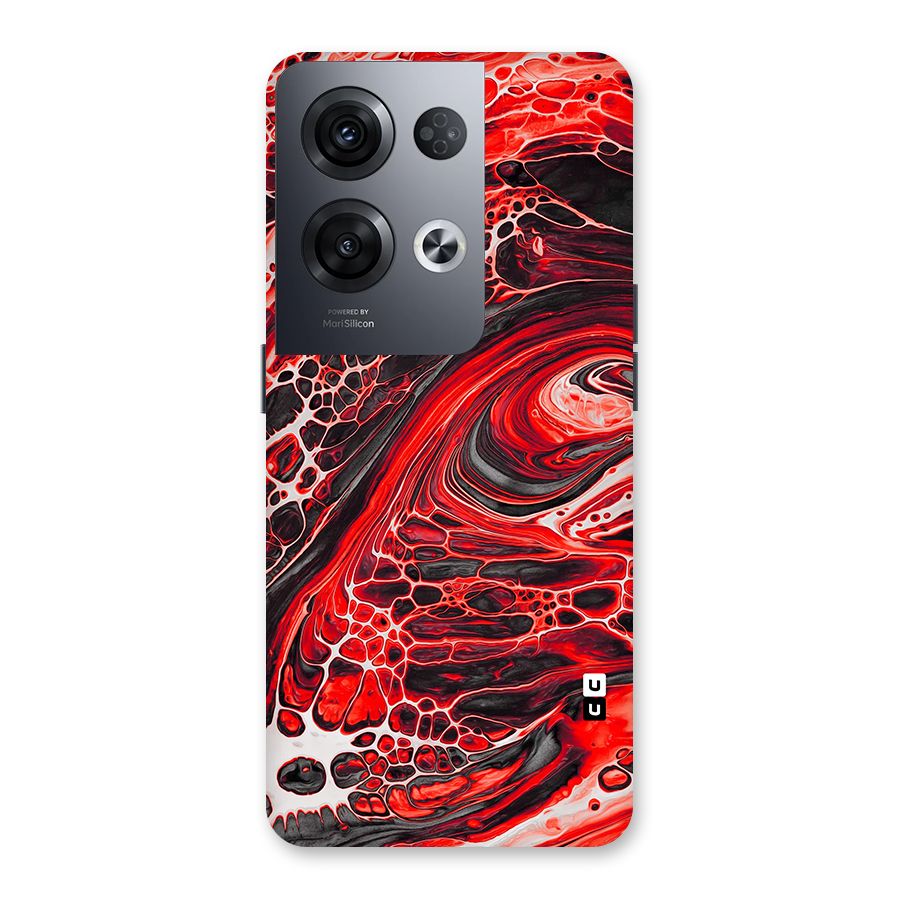 Abstract Pattern Gradient Marbled Back Case for Oppo Reno8 Pro 5G