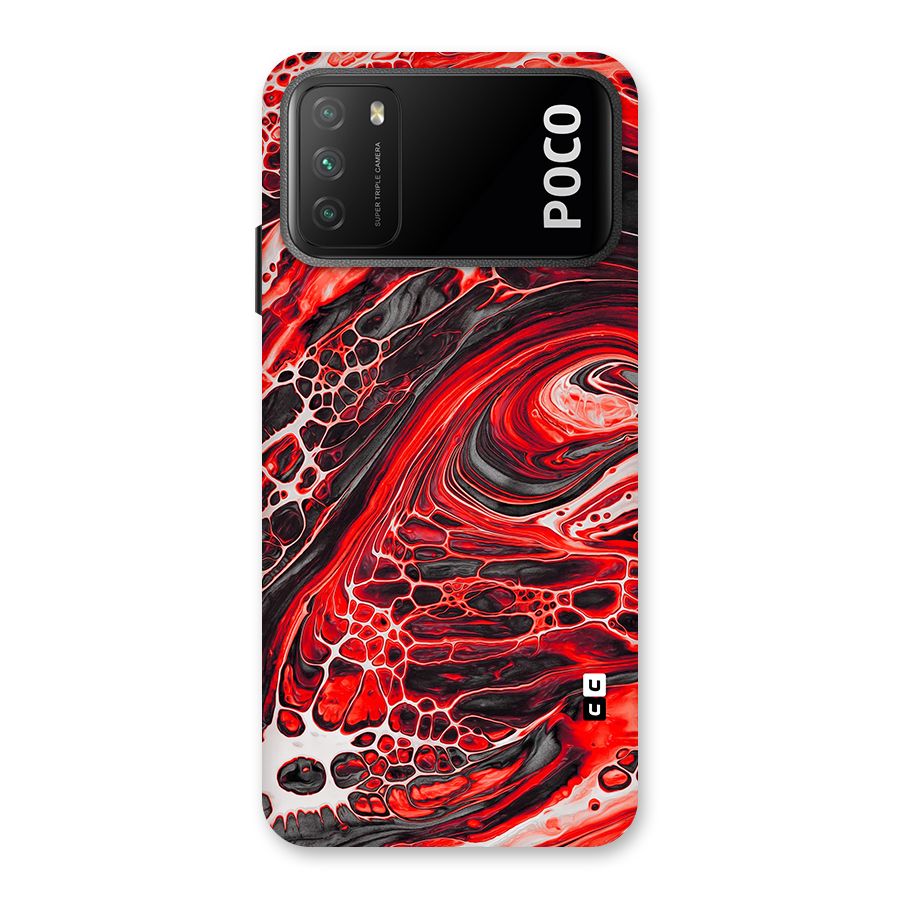 Abstract Pattern Gradient Marbled Back Case for Poco M3