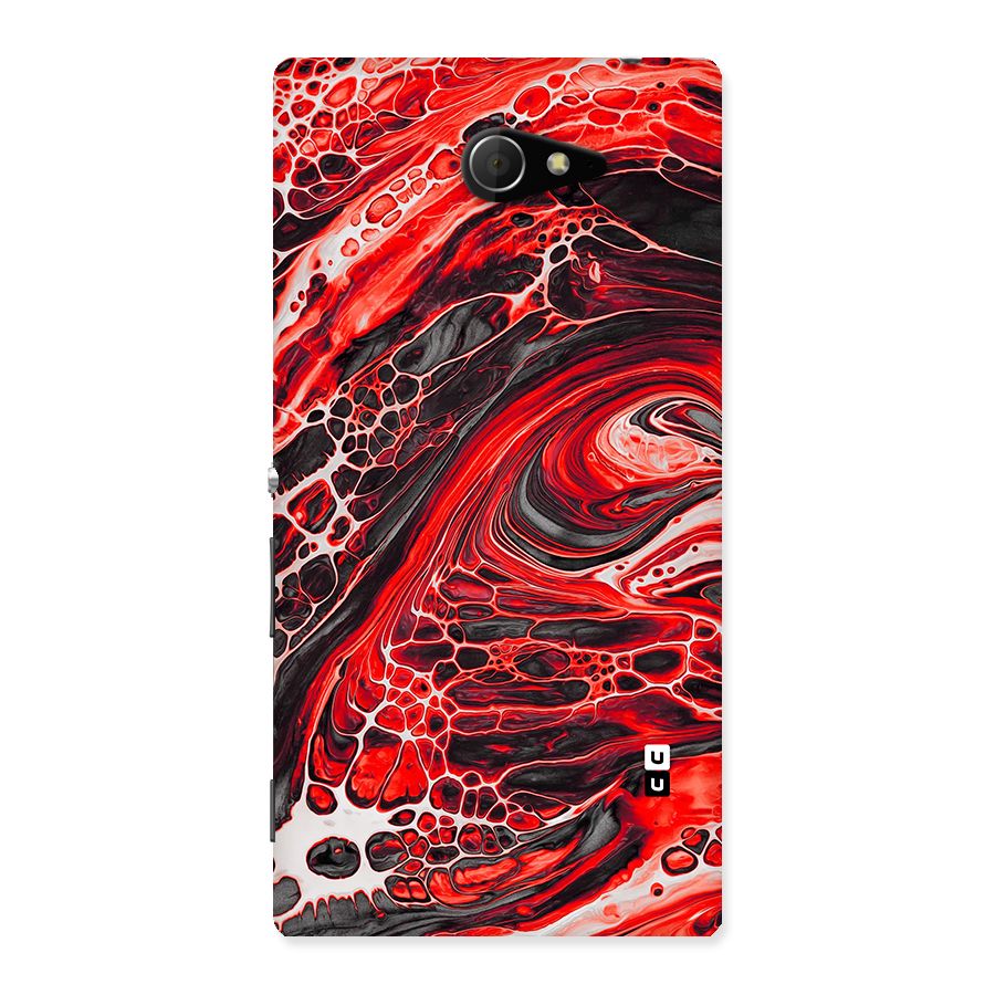 Abstract Pattern Gradient Marbled Back Case for Xperia M2