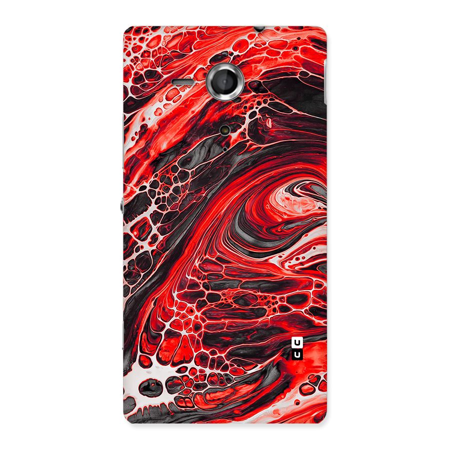 Abstract Pattern Gradient Marbled Back Case for Xperia Sp