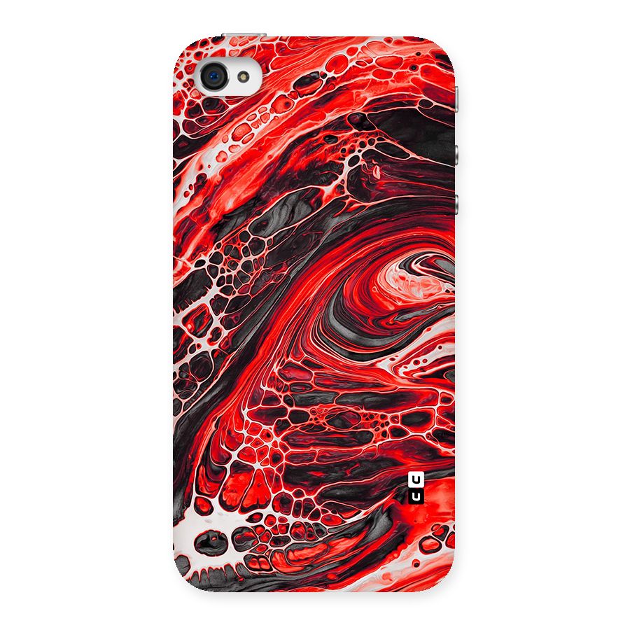 Abstract Pattern Gradient Marbled Back Case for iPhone 4 4s