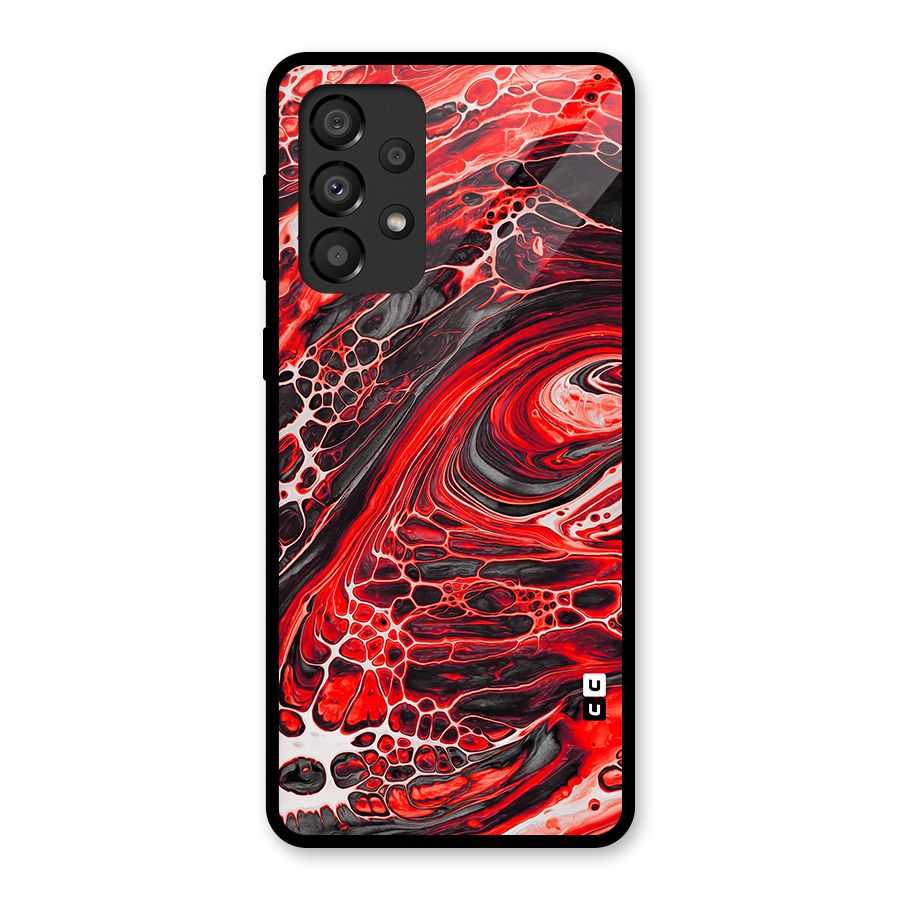 Abstract Pattern Gradient Marbled Glass Back Case for Galaxy A33 5G