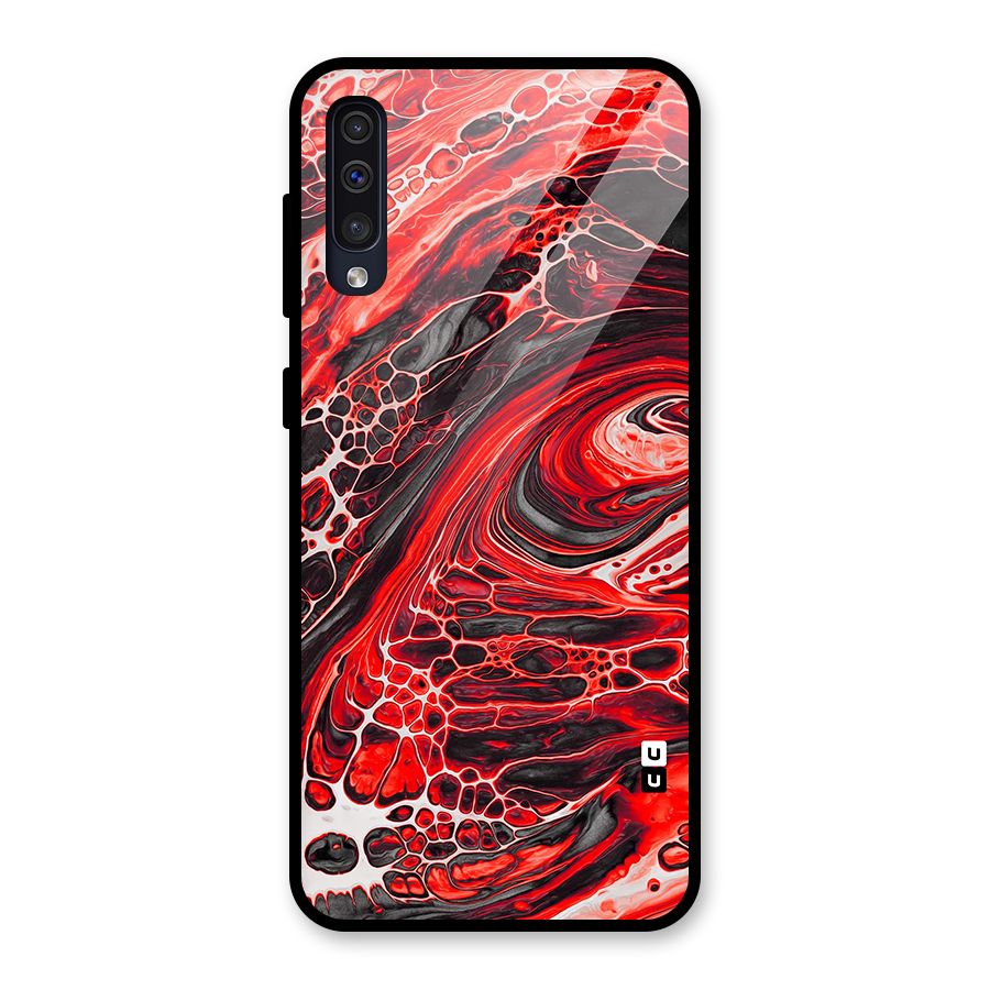 Abstract Pattern Gradient Marbled Glass Back Case for Galaxy A50s