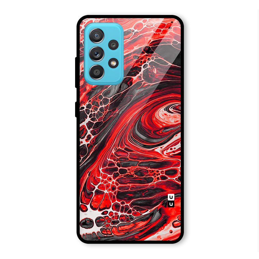Abstract Pattern Gradient Marbled Glass Back Case for Galaxy A52s 5G
