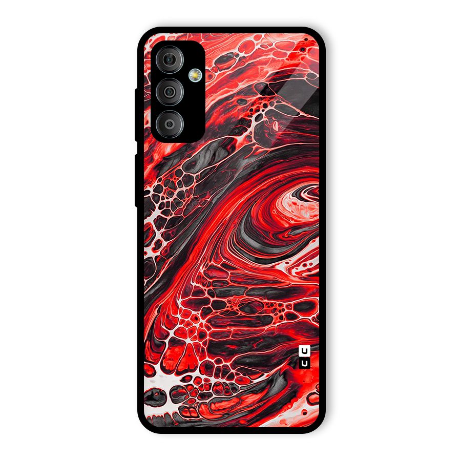 Abstract Pattern Gradient Marbled Glass Back Case for Galaxy F23