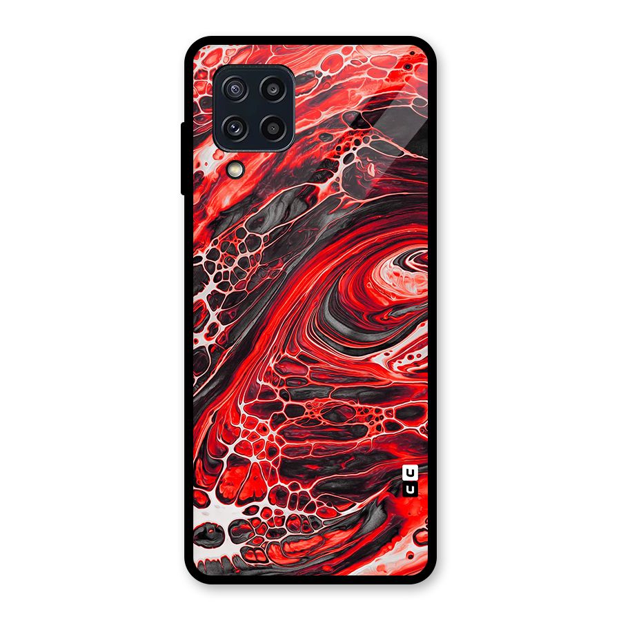Abstract Pattern Gradient Marbled Glass Back Case for Galaxy M32
