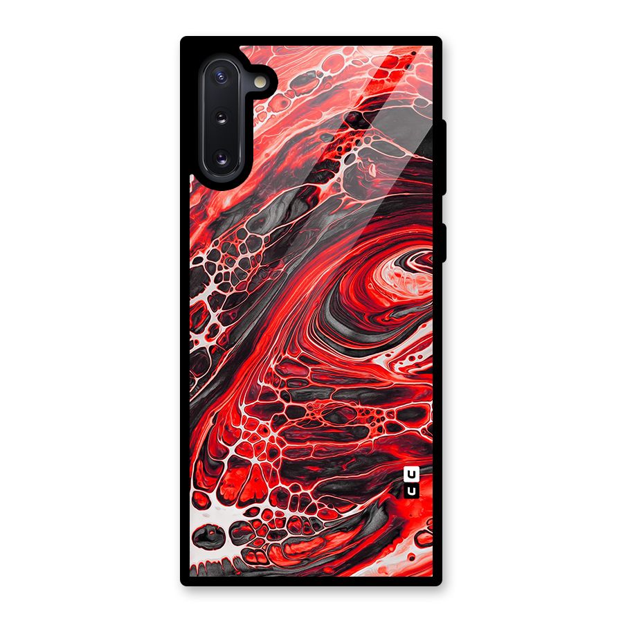 Abstract Pattern Gradient Marbled Glass Back Case for Galaxy Note 10