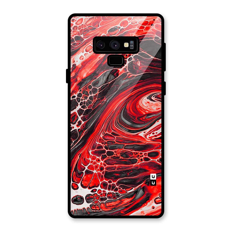 Abstract Pattern Gradient Marbled Glass Back Case for Galaxy Note 9