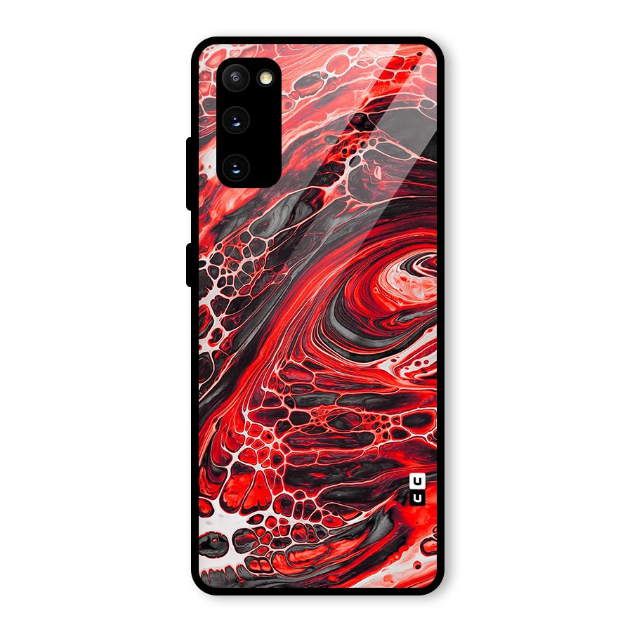 Abstract Pattern Gradient Marbled Glass Back Case for Galaxy S20 FE