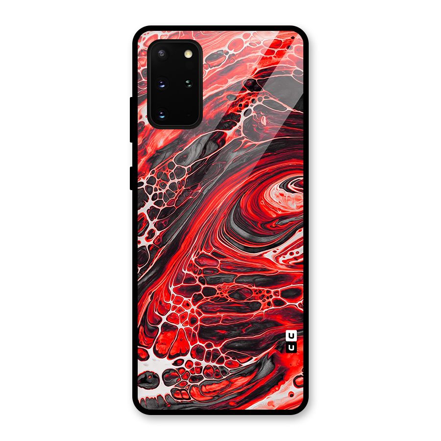 Abstract Pattern Gradient Marbled Glass Back Case for Galaxy S20 Plus