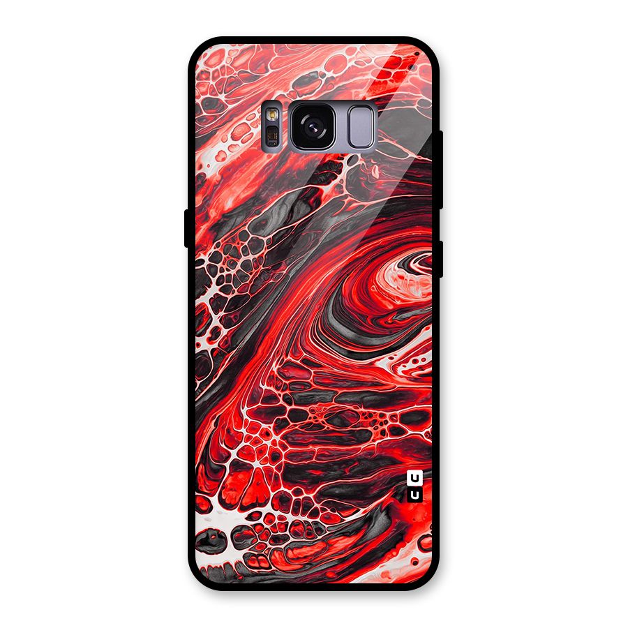 Abstract Pattern Gradient Marbled Glass Back Case for Galaxy S8