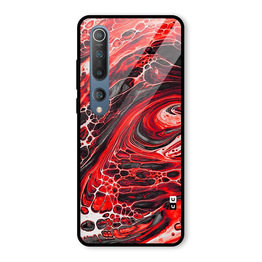 Abstract Pattern Gradient Marbled Glass Back Case for Mi 10