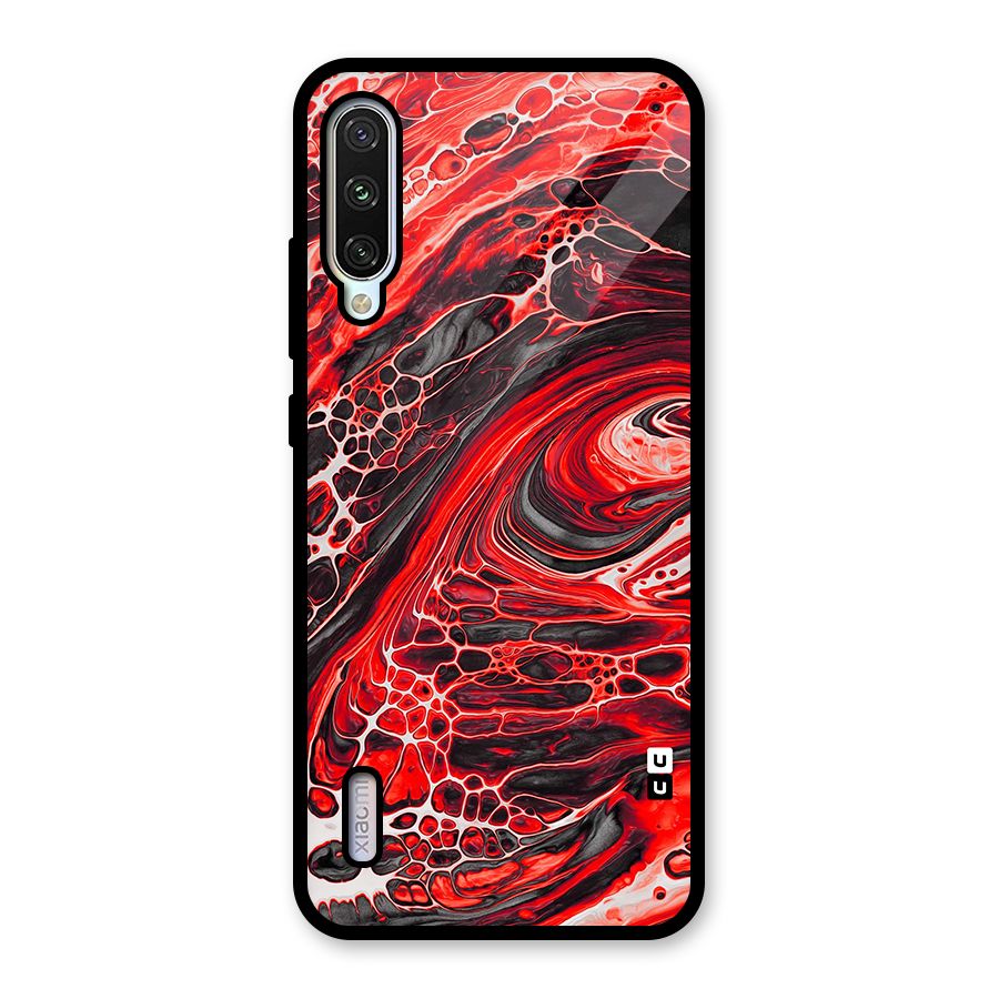 Abstract Pattern Gradient Marbled Glass Back Case for Mi A3