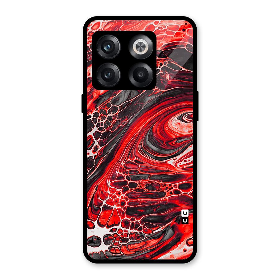 Abstract Pattern Gradient Marbled Glass Back Case for OnePlus 10T