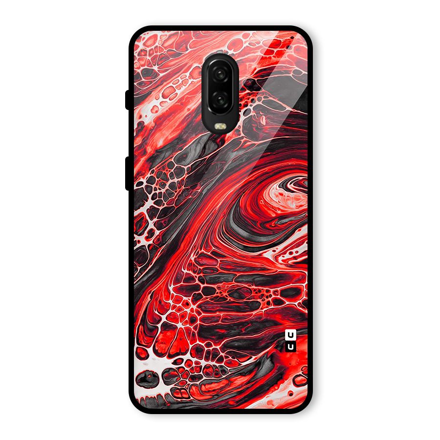 Abstract Pattern Gradient Marbled Glass Back Case for OnePlus 6T