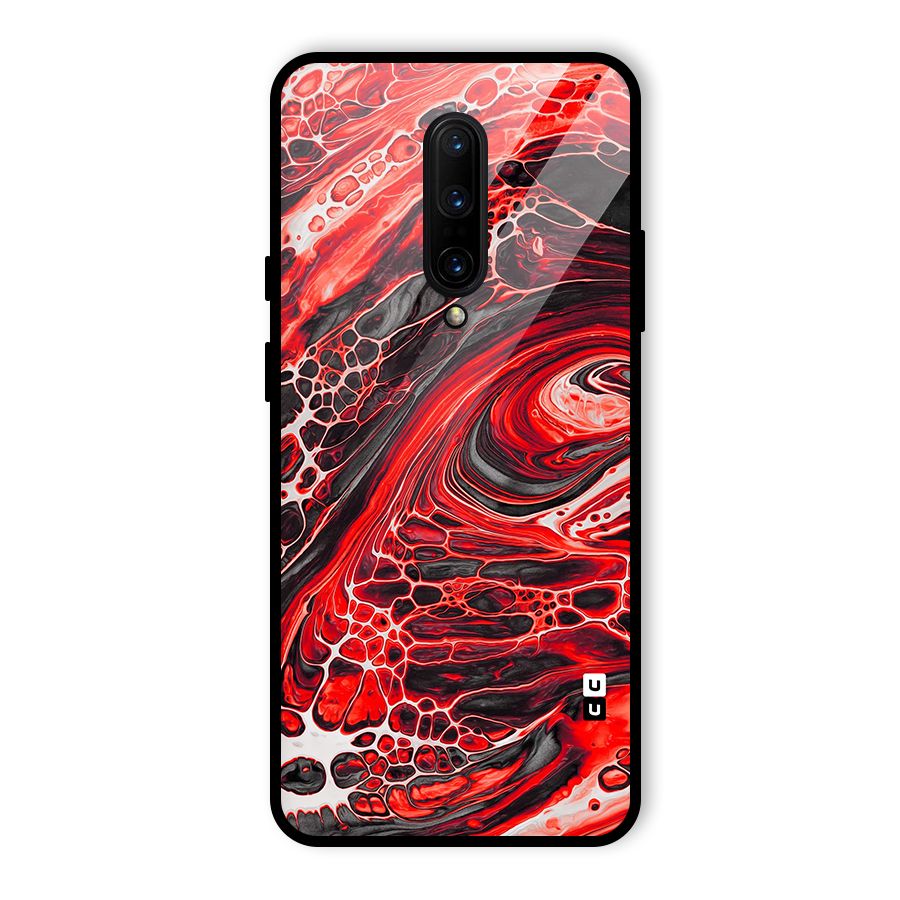 Abstract Pattern Gradient Marbled Glass Back Case for OnePlus 7 Pro