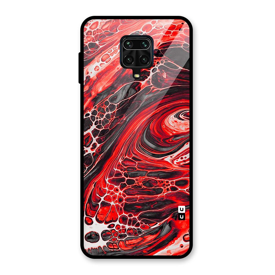 Abstract Pattern Gradient Marbled Glass Back Case for Poco M2 Pro